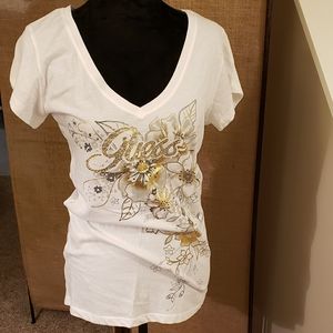 Guess V-neck tee.